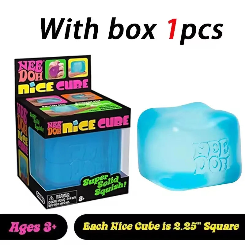 3Pcs Newneedoh Concentration, Sensory Desk Cube for Adults and Kids Nice Sensory Cube, Anti-Stress Tool for Anxiety And