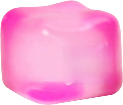 Squeeze Toy with Super Solid Squish Fidget Toy Stress Relief Soft Silicone Squeeze Fun for Adults Kids - 2.25" Cube