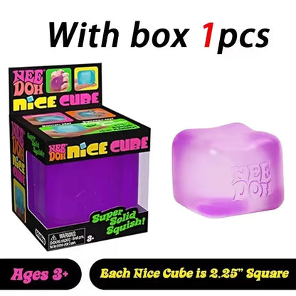 3Pcs Newneedoh Concentration, Sensory Desk Cube for Adults and Kids Nice Sensory Cube, Anti-Stress Tool for Anxiety And