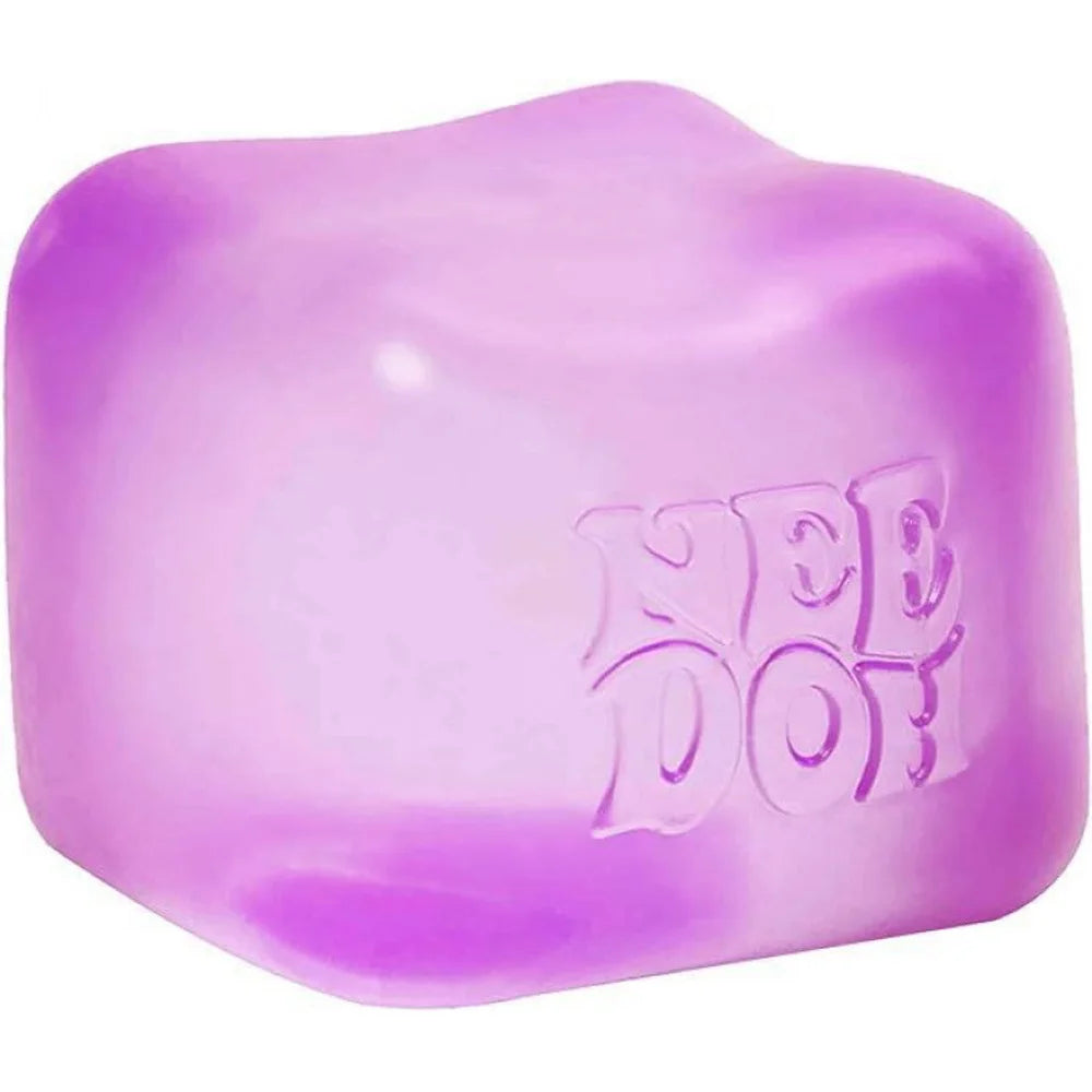 Schylling Needoh Nice Cube Sensory Squeeze Toy with Super Solid Squish Stress Relief Anxiety Sensory Tool Stress Reliever Toys