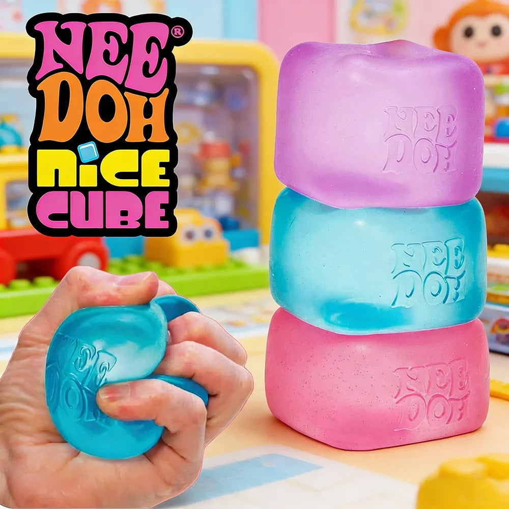 2026 Schylling Needoh Nice Cube Sensory Fidget Cube Stress Relief Anxiety Sensory Tool for Focus ADHD & Calming Party Gifts